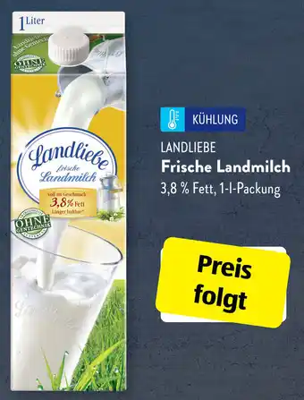 Aldi Süd Landliebe Frische Landmilch 1 L Packung Angebot