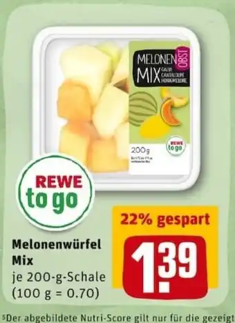 REWE City Melonenwürfel Mix 200g Angebot