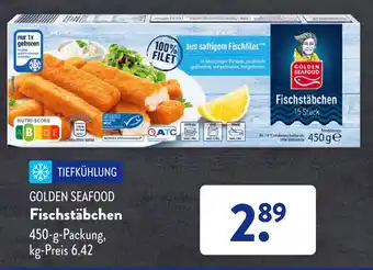 Aldi Süd Golden Seafood Fischstäbchen 450 g Packung Angebot