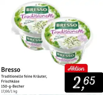 KONSUM Bresso Traditionelle feine Kräuter, Frischkase 150 g Becher Angebot