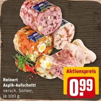 REWE City Reinert Aspik Aufschnitt 100g Angebot