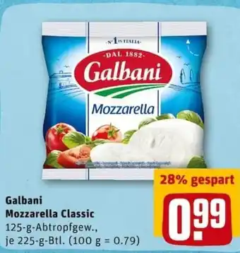 REWE City Galbani Mozzarella Classic 125 g Angebot