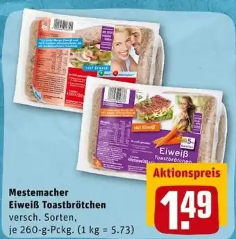 REWE City Mestemacher Eiweiß Toastbrötchen 260g Angebot