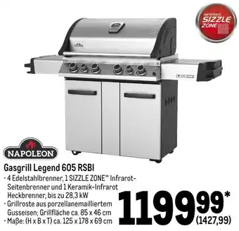 METRO Napoleon Gasgrill Legend 605 RSBI Angebot
