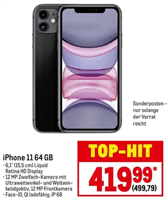 METRO iPhone 11 64 GB Angebot
