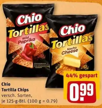 REWE City Chio Tortilla Chips 125g Beutel Angebot