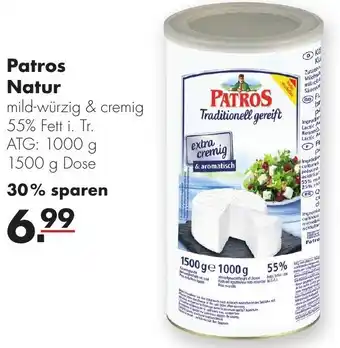 Handelshof Patros Natur 1500 g Dose Angebot