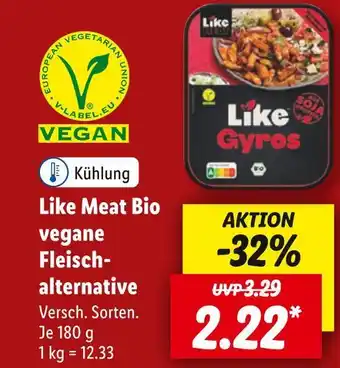 Lidl Like meat bio vegane fleischalternative Angebot