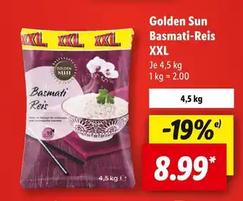 Lidl Golden sun basmati reis xxl Angebot