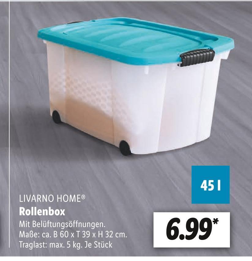Livarno home rollenbox Angebot bei Lidl