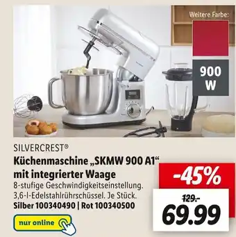 Lidl Silvercrest küchenmaschine „skmw 900 a1“ mit integrierter waage Angebot