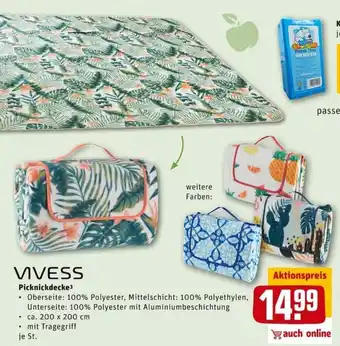 REWE City Vivess Picknickdecke Angebot
