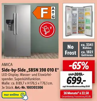 Lidl Amica side-by-side Angebot