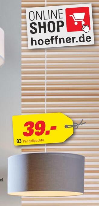 Höffner Pendelleuchte Angebot