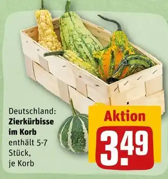 REWE Zierkürbisse im korb Angebot