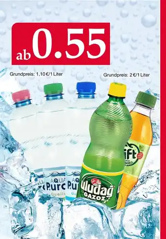 Woolworth Lift, uludağ gazoz oder aqua puro apfelschorle, softdrinks oder mineralwasser Angebot