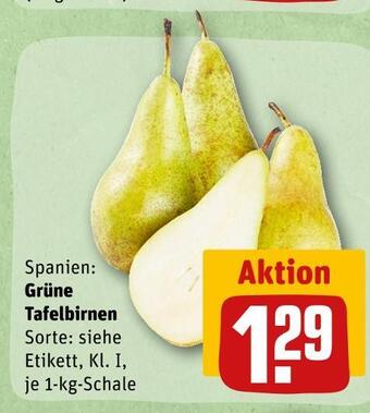 REWE Grüne tafelbirnen Angebot