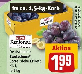 REWE Rewe regional zwetschgen Angebot