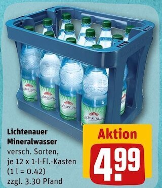 REWE Lichtenauer mineralwasser Angebot