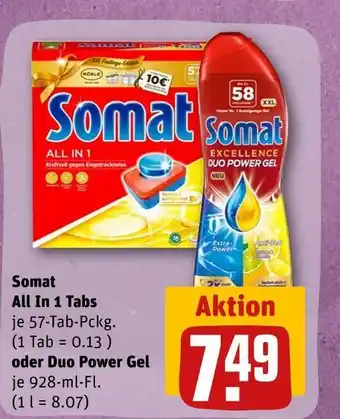 REWE Somat all in 1 tabs oder duo power gel Angebot