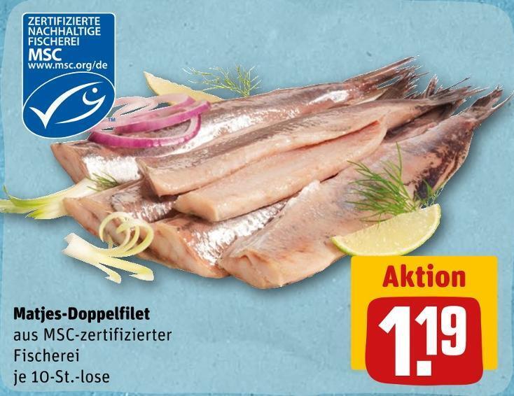 Matjesdoppelfilet Angebot bei REWE