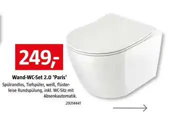 Bauhaus Camargue wand-wc-set 2.0 'paris' Angebot