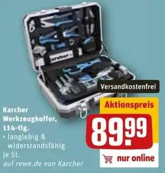 REWE City Karcher Wekzeugkoffer, 114 tlg Angebot