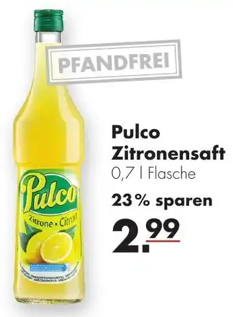 Handelshof Pulco Zitronensaft 0,7 L Flasche Angebot