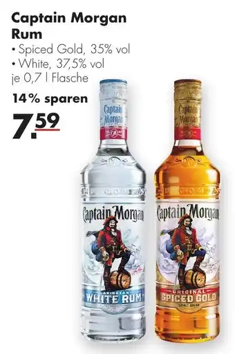 Handelshof Captain Morgan Rum 0,7 L Flasche Angebot