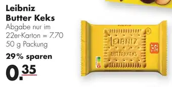 Handelshof Leibniz Butter Keks 50 g Packung Angebot