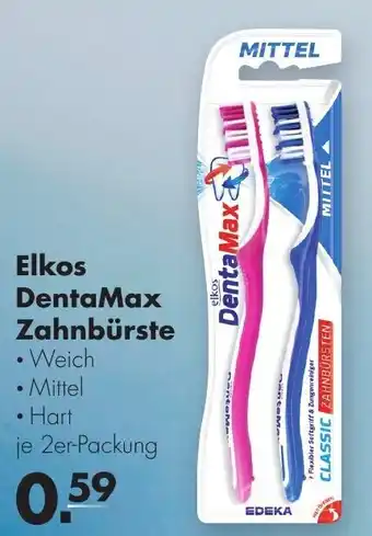 Handelshof Elkos DentaMax Zahnbürste 2er Packung Angebot