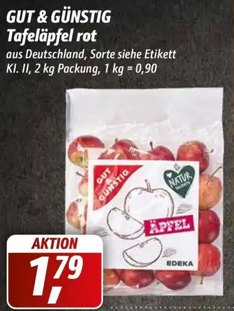 Simmel Gut & Günstig Tafeläpfel rot 2 kg Packung Angebot