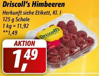 Simmel Driscoll's Himbeeren 125 g Schale Angebot