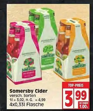 Edeka Somersby cider Angebot