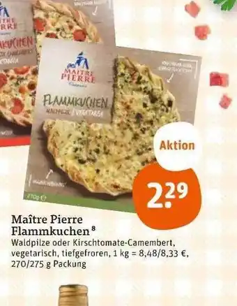 tegut Maître pierre flammkuchen Angebot