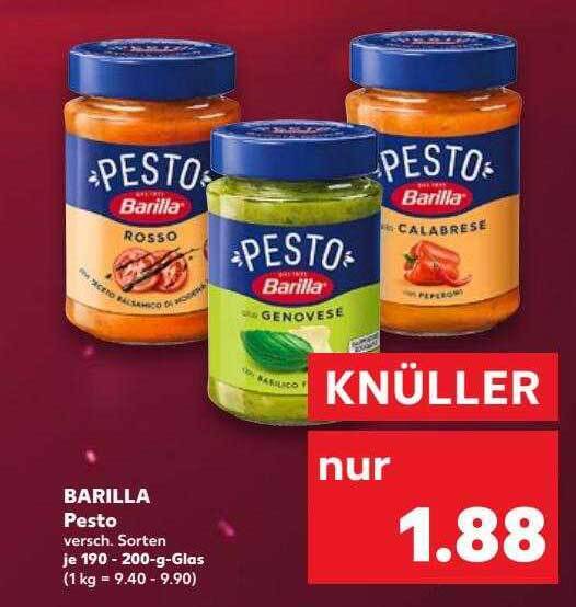 Barilla pesto Angebot bei Kaufland