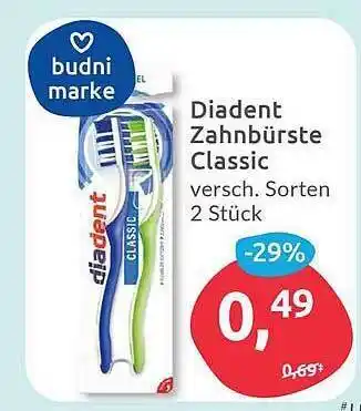 Budni Diadent zahnbürste classic Angebot