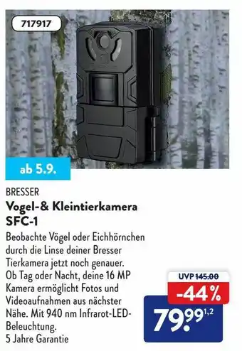 Aldi Nord Bresser vogel-& kleintierkamera sfc-1 Angebot