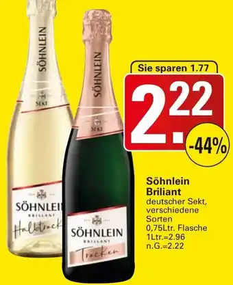 WEZ Söhnlein Brillant 0,75Ltr. Flasche Angebot