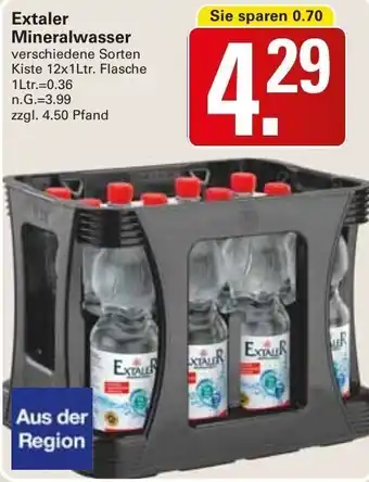 WEZ Extaler Mineralwasser Kiste 12x1Ltr. Flasche Angebot