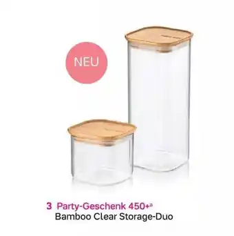 Tupperware Bamboo clear storage-duo Angebot