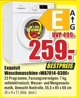 B1 Discount Baumarkt Exquisit Waschmaschine WA7014-030E Angebot