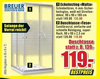 B1 Discount Baumarkt Breuer Eckeinstieg ,,Malta" Angebot