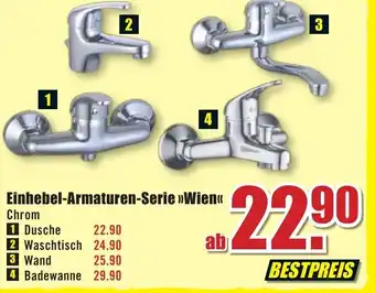 B1 Discount Baumarkt Einhebel Armaturen Serie ,,Wien" Angebot