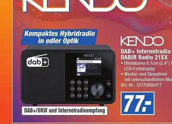 Expert Technomarkt Kendo dab+ internetradio dabir radio 21ex Angebot