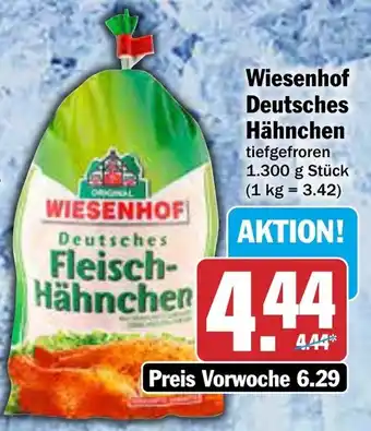 AEZ Wiesenhof Deutsches Hähnchen 1300 g Stück Angebot