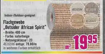 Hornbach Flachgewebe „outsider african spirit“ Angebot