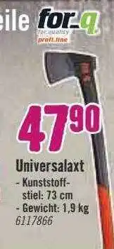 Hornbach Universalaxt for-q Angebot