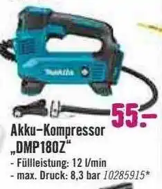 Hornbach Akku-kompressor „dmp180z“ makita Angebot