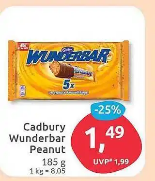 Budni Cadbury wunderbar peanut Angebot